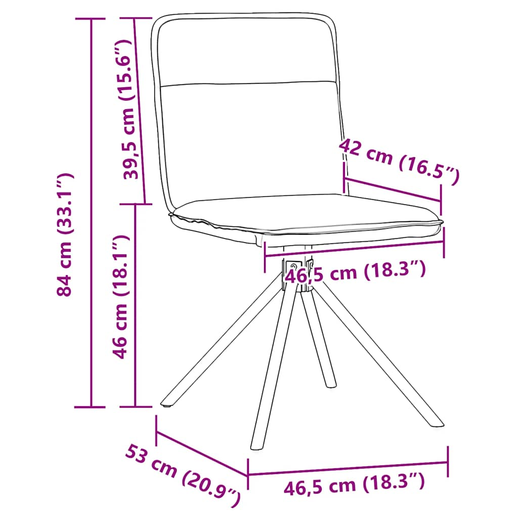 vidaXL Sillas de comedor giratorias 2 unidades tela gris claro