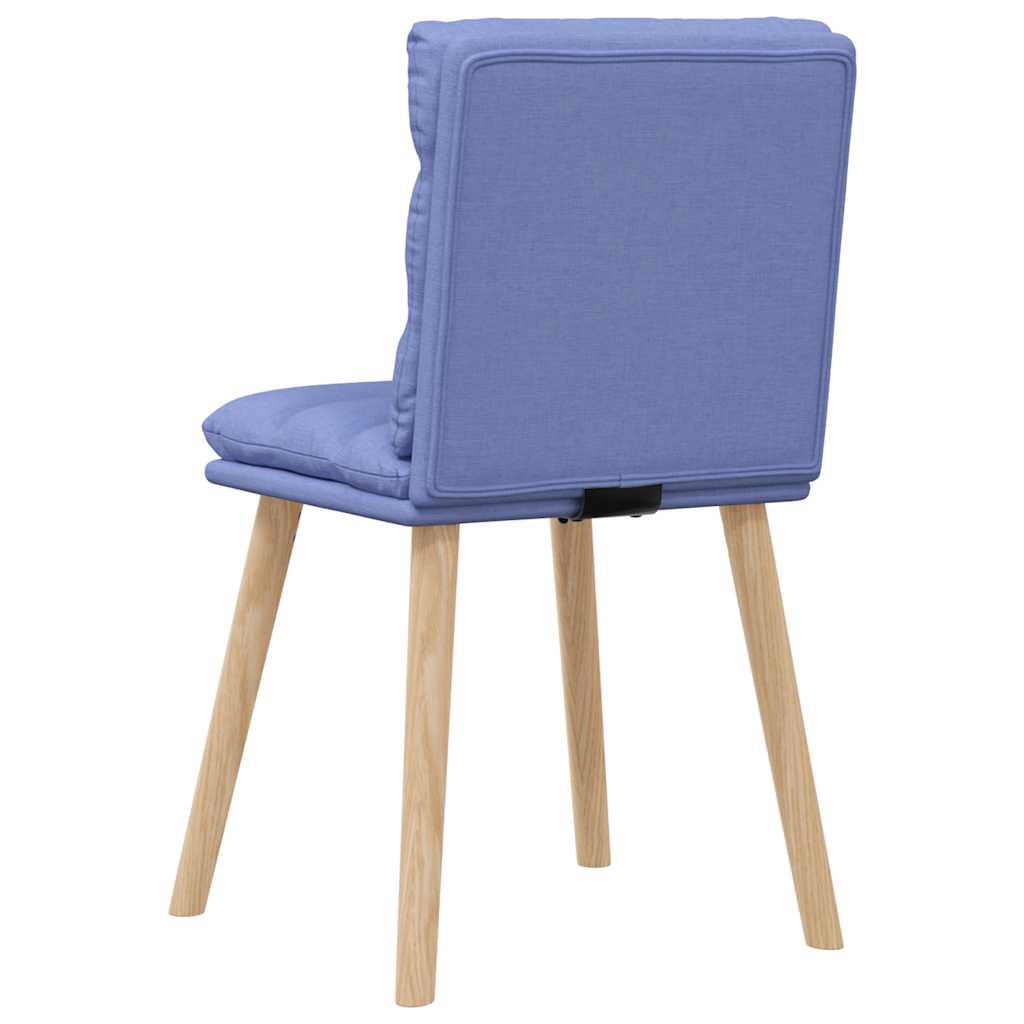 vidaXL Sillas de comedor 2 uds tela azul jeans