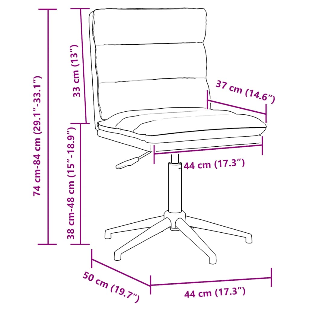 vidaXL Silla de comedor de cuero sintético negra