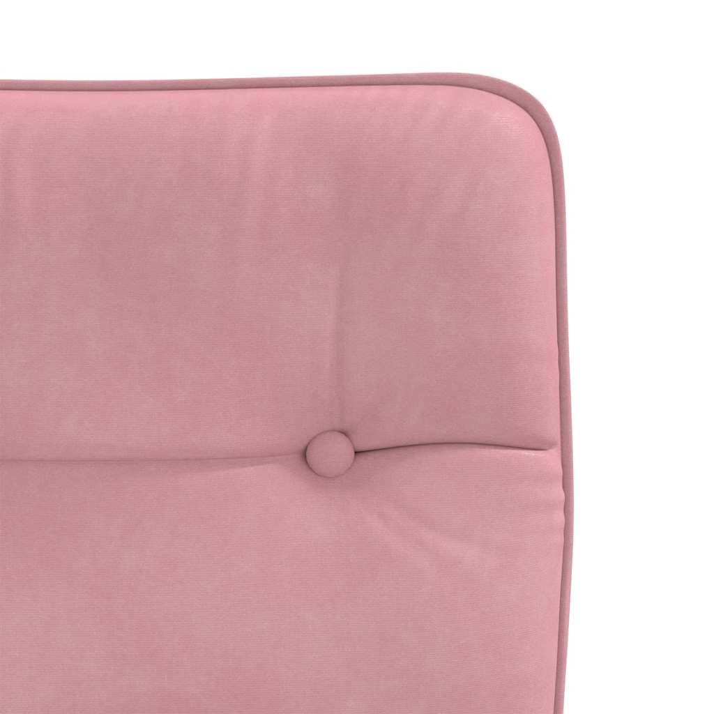 vidaXL Sillas de comedor 2 unidades terciopelo rosa