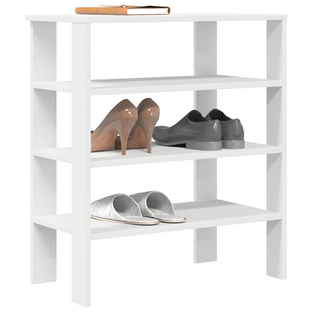 vidaXL Mueble zapatero madera contrachapada blanco 61x32x70 cm