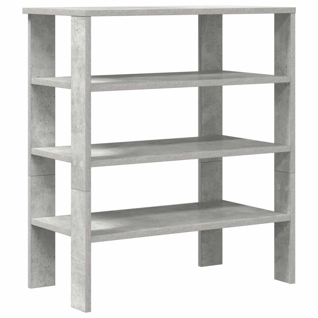 vidaXL Mueble zapatero madera contrachapada gris hormigón 61x32x70 cm