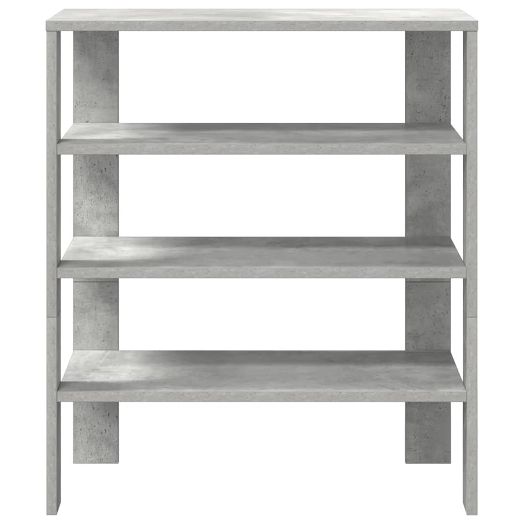 vidaXL Mueble zapatero madera contrachapada gris hormigón 61x32x70 cm