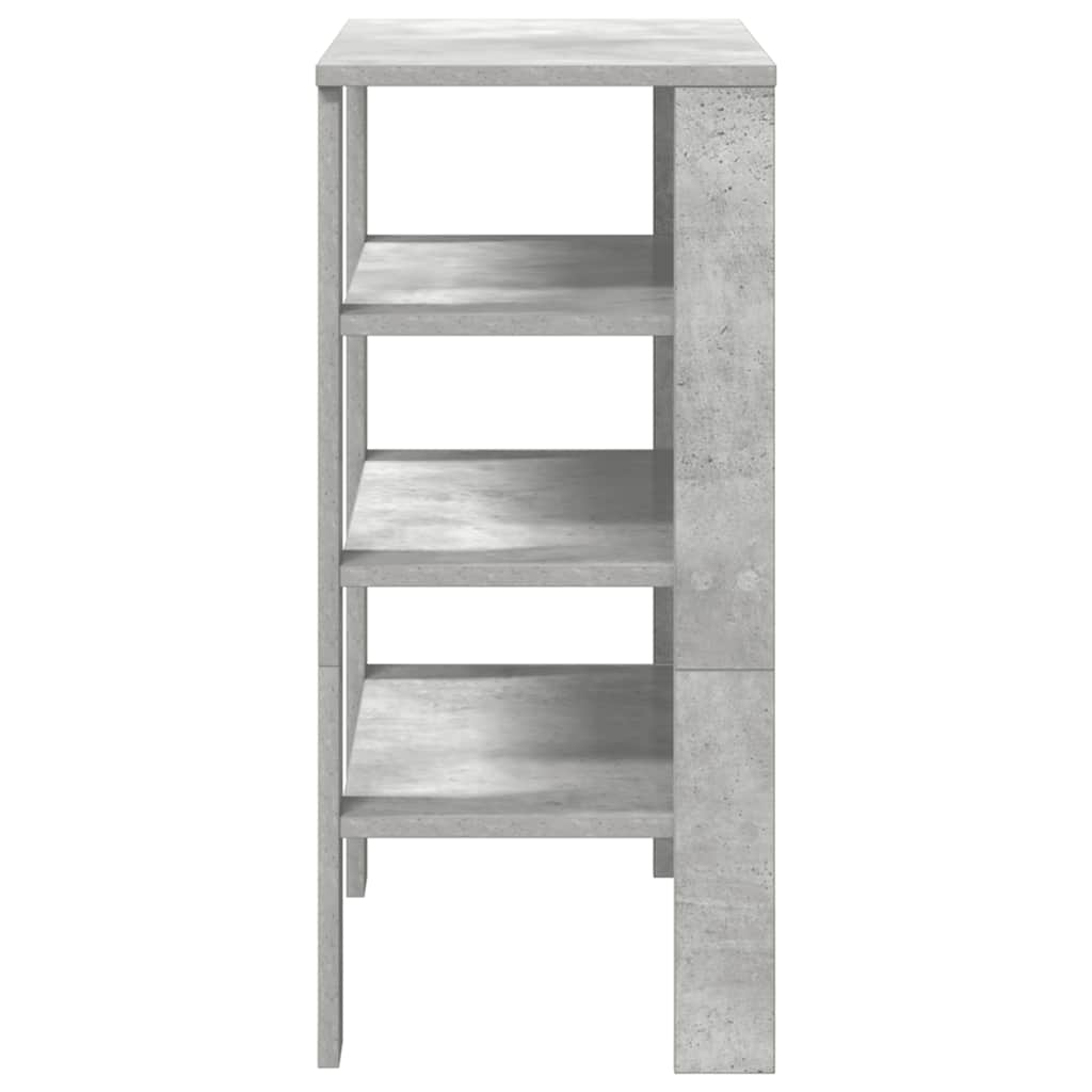 vidaXL Mueble zapatero madera contrachapada gris hormigón 61x32x70 cm