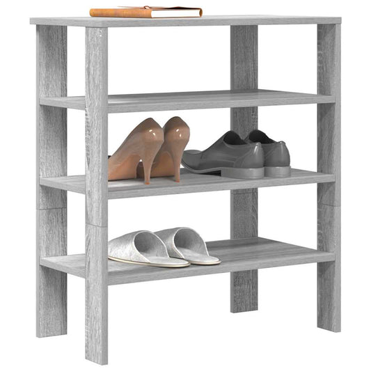 vidaXL Mueble zapatero madera contrachapada gris sonoma 61x32x70 cm