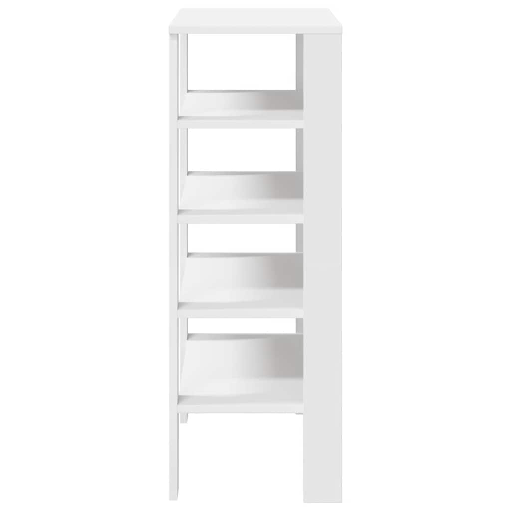 vidaXL Mueble zapatero madera contrachapada blanco 61x32x87,5 cm