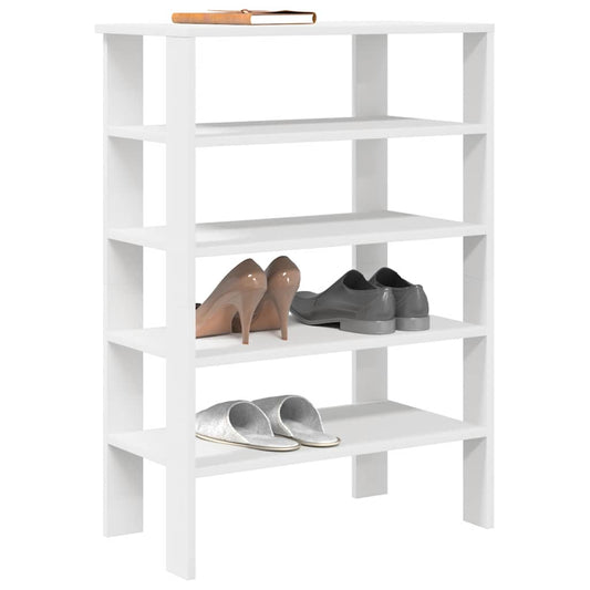 vidaXL Mueble zapatero madera contrachapada blanco 61x32x87,5 cm