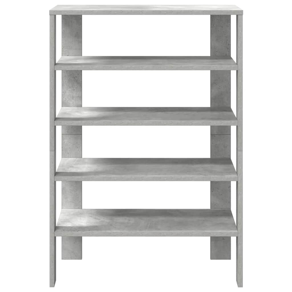 vidaXL Mueble zapatero madera contrachapada gris hormigón 61x32x87,5cm