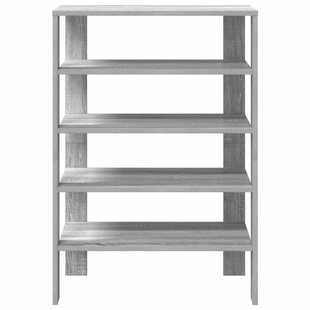 vidaXL Mueble zapatero madera contrachapada gris sonoma 61x32x87,5 cm