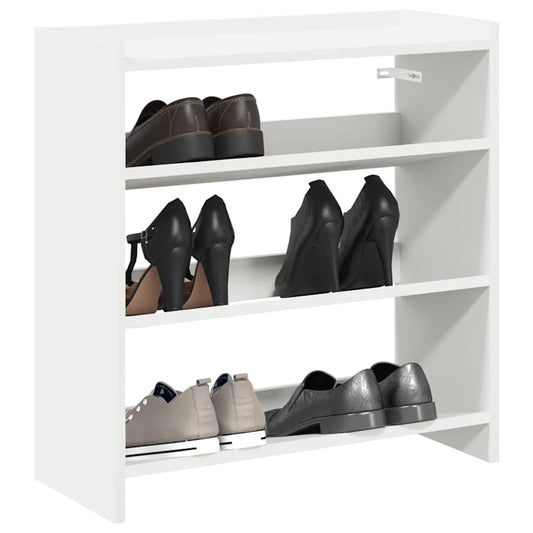 vidaXL Mueble zapatero madera contrachapada blanco 60x25x62 cm