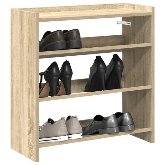 vidaXL Mueble zapatero madera contrachapada roble sonoma 60x25x62 cm