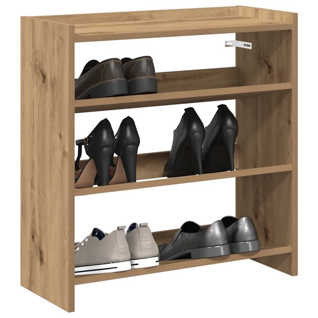 vidaXL Zapatero artesanal de madera contrachapada 60x25x62 cm