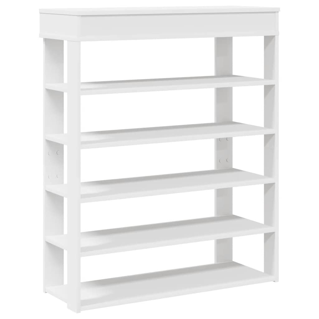 vidaXL Mueble zapatero madera contrachapada blanco 80x30x98 cm