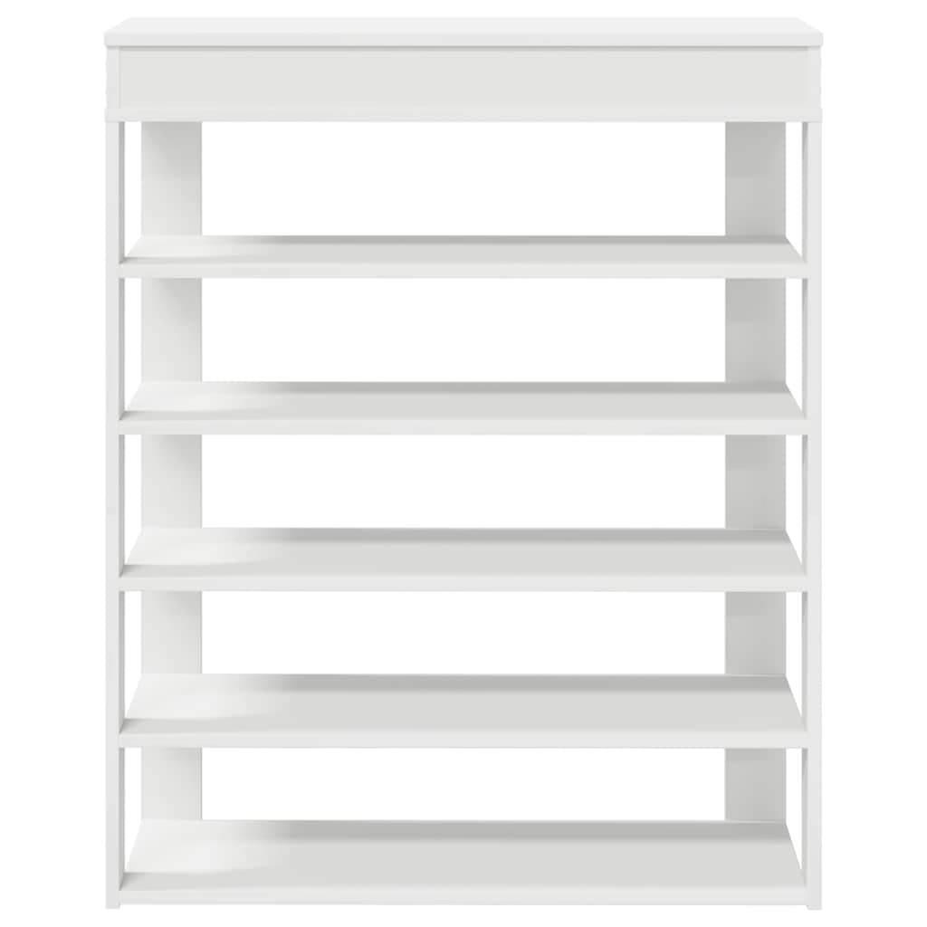 vidaXL Mueble zapatero madera contrachapada blanco 80x30x98 cm