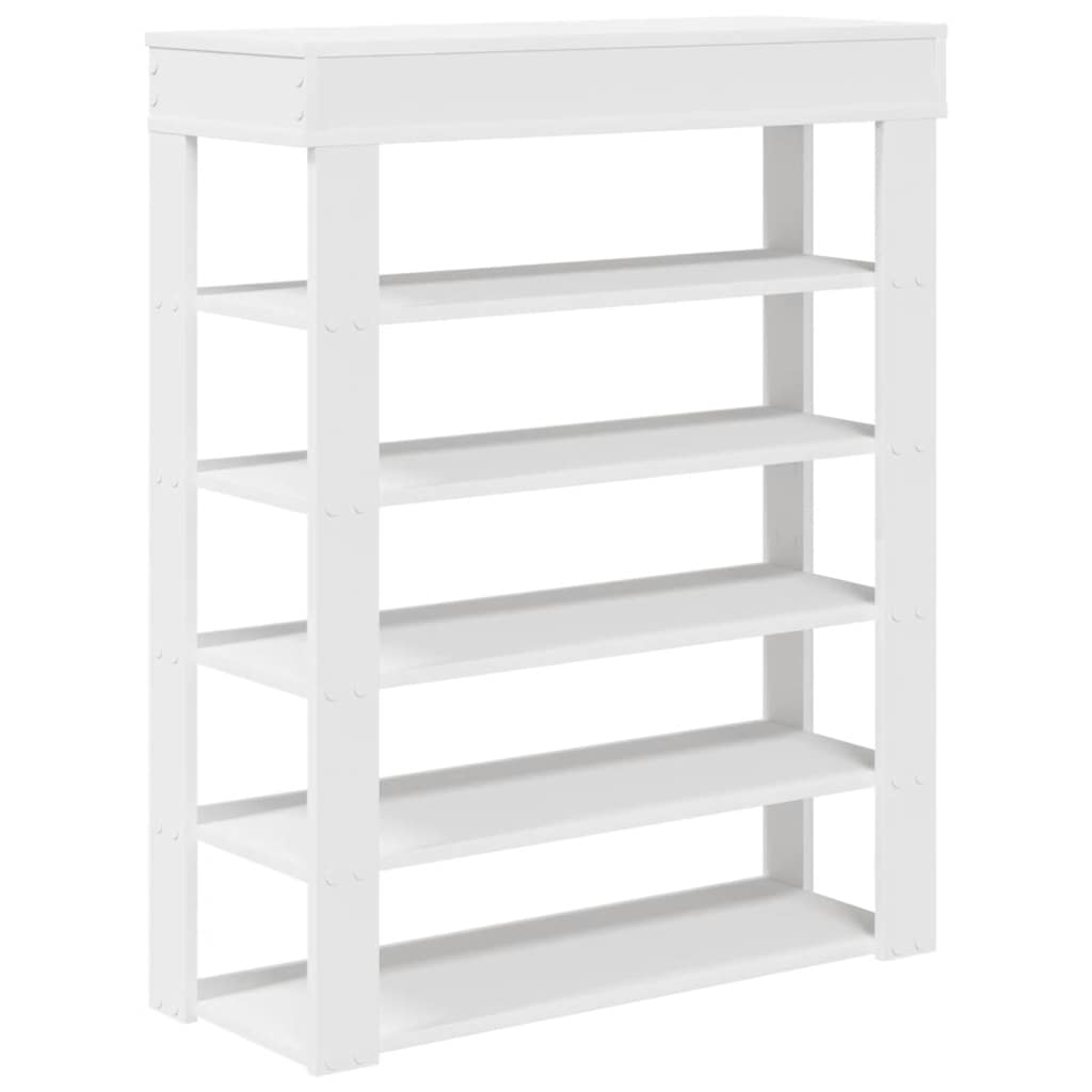 vidaXL Mueble zapatero madera contrachapada blanco 80x30x98 cm