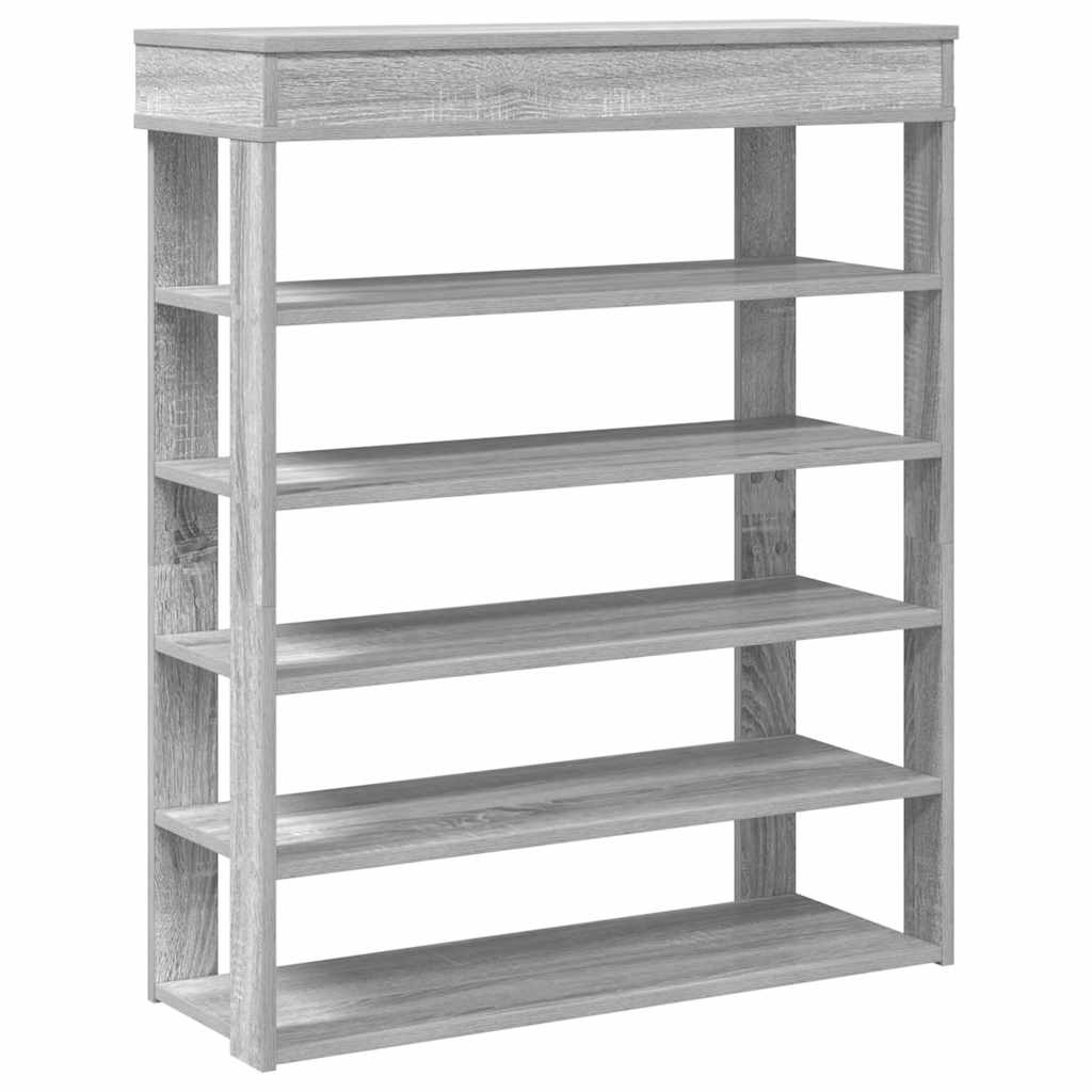 vidaXL Mueble zapatero madera de ingeniería gris sonoma 80x30x98 cm