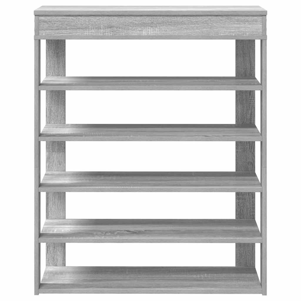 vidaXL Mueble zapatero madera de ingeniería gris sonoma 80x30x98 cm