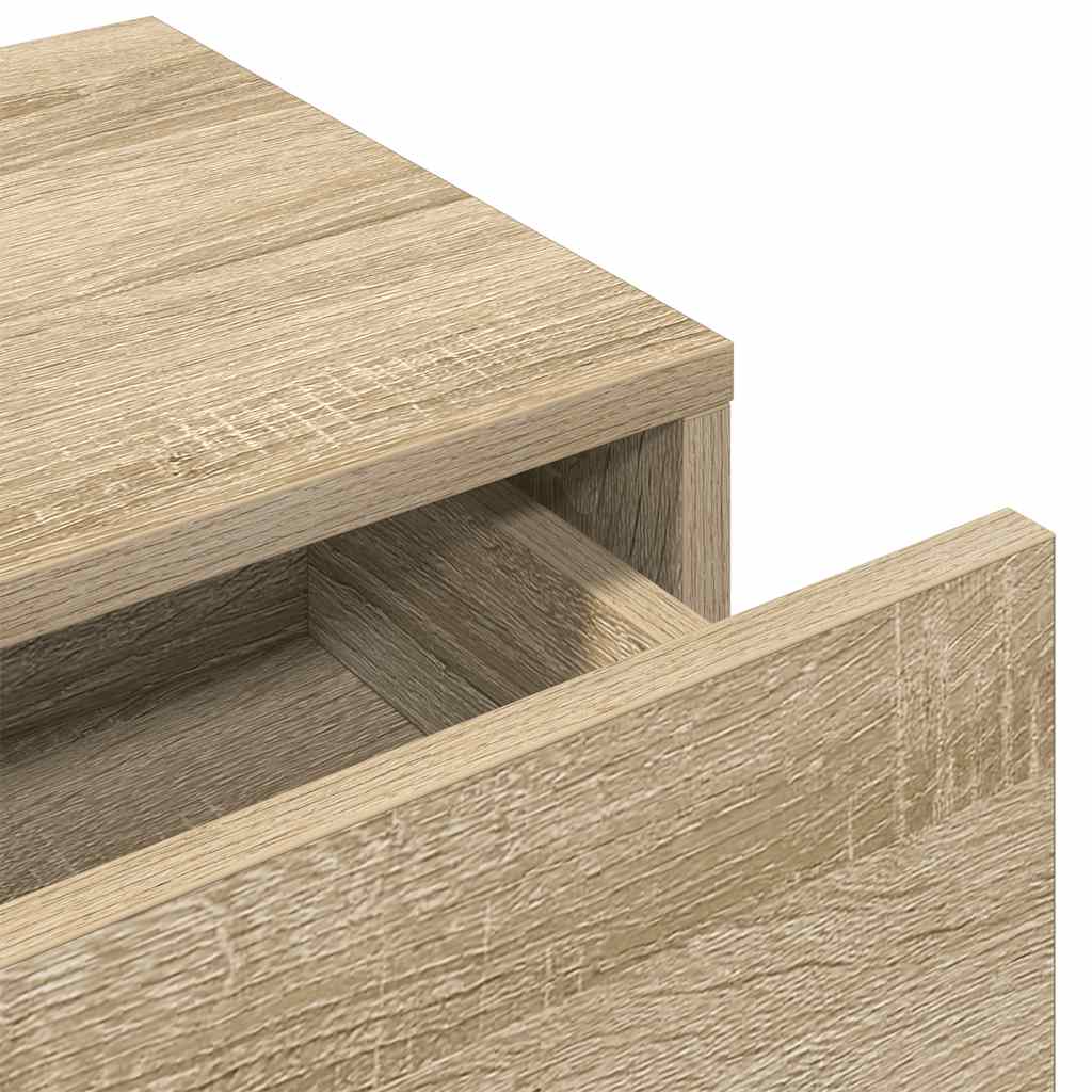 vidaXL Estante de pared con cajones madera contrachapada roble sonoma