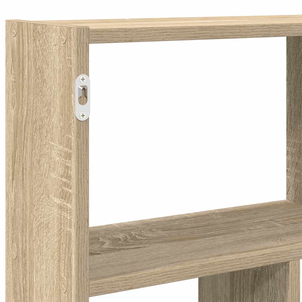 vidaXL Estante cubo de pared 12 compartimentos madera roble sonoma