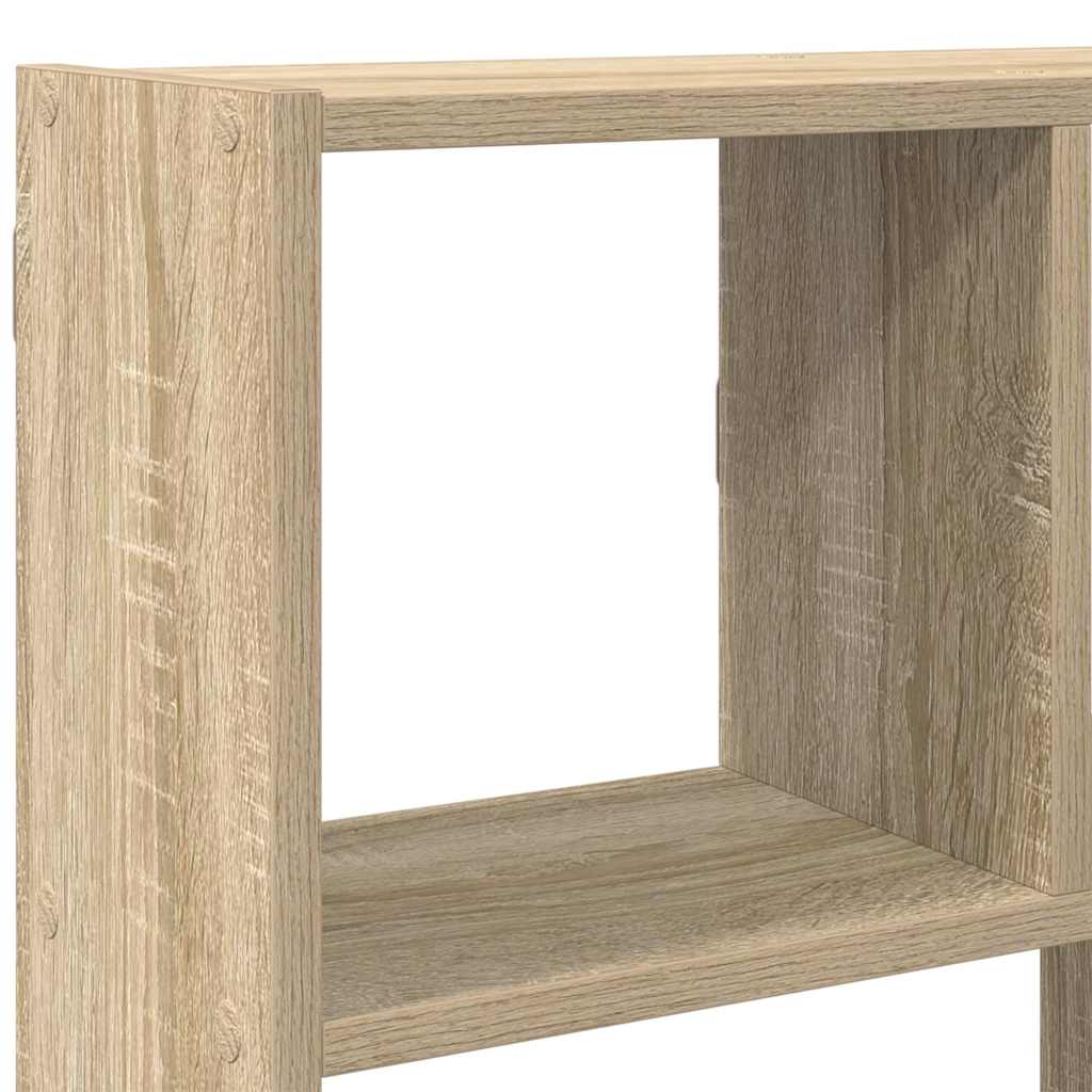 vidaXL Estante cubo de pared 12 compartimentos madera roble sonoma