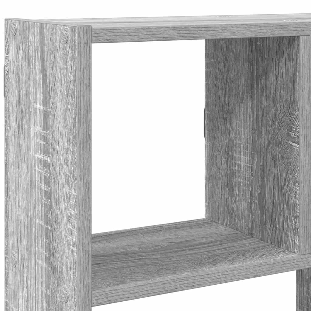 vidaXL Estante cubo de pared 12 compartimentos madera gris sonoma