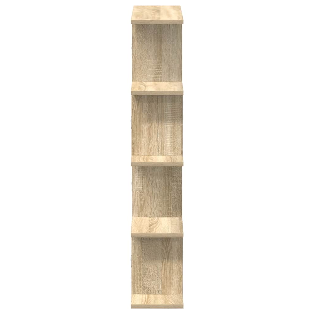 vidaXL Estante cubo de pared 12 compartimentos madera roble sonoma