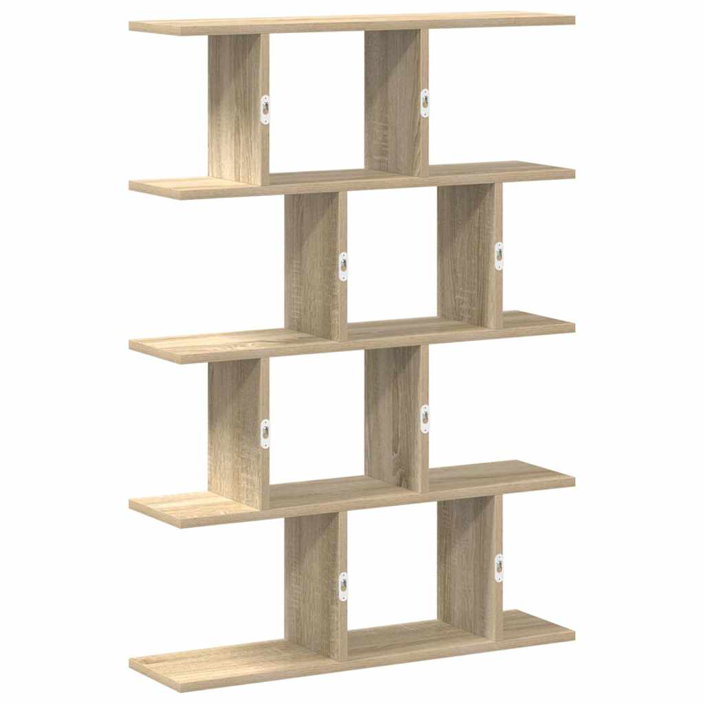 vidaXL Estante cubo de pared 12 compartimentos madera roble sonoma