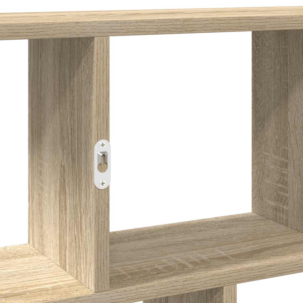 vidaXL Estante cubo de pared 12 compartimentos madera roble sonoma