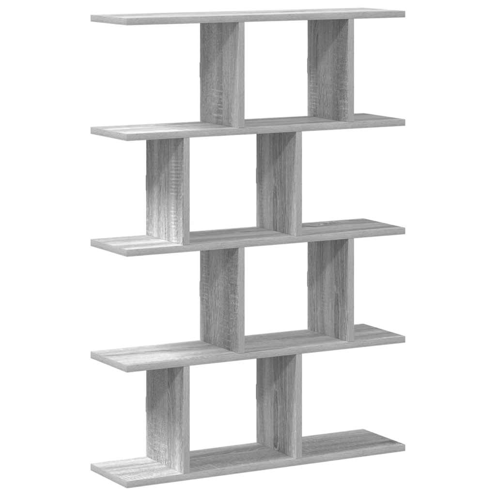 vidaXL Estante cubo de pared 12 compartimentos madera gris sonoma