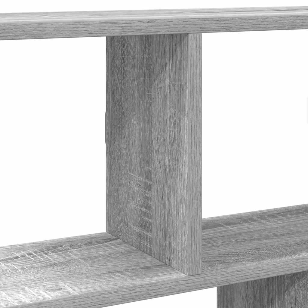 vidaXL Estante cubo de pared 12 compartimentos madera gris sonoma