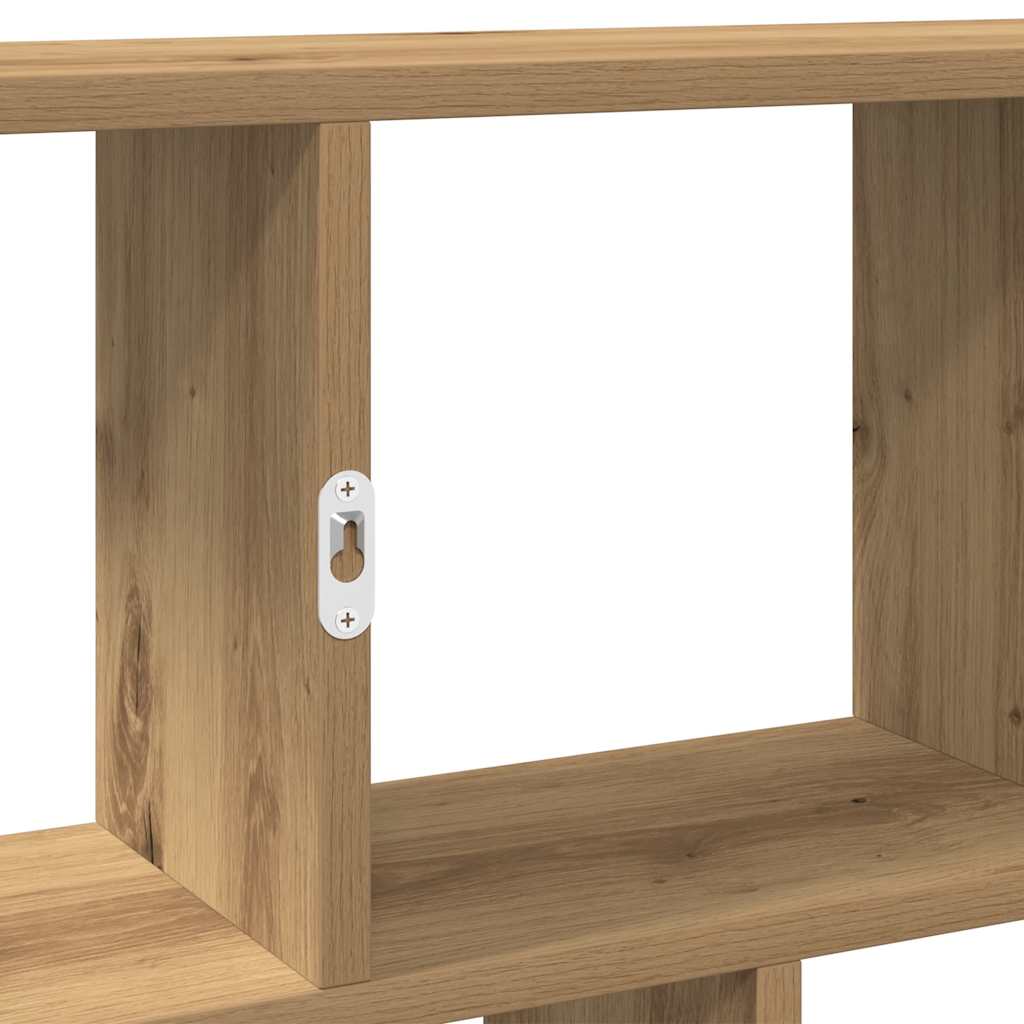 vidaXL Estante cubo de pared 12 compartimentos madera roble artisan