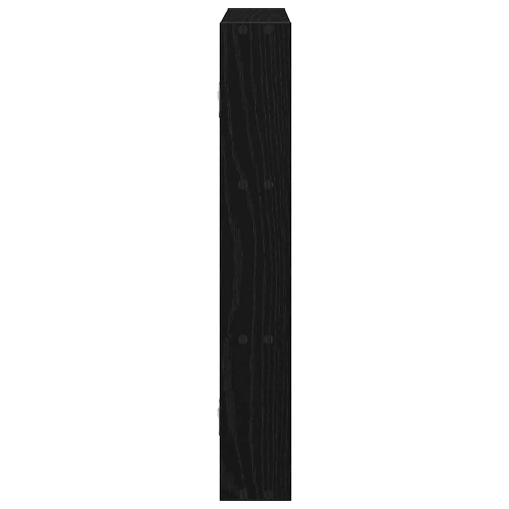 vidaXL Estantería de pared madera de ingeniería negra 43x9x60 cm