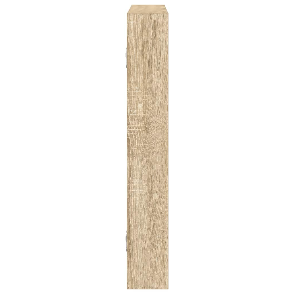 vidaXL Estantería de pared madera ingeniería roble Sonoma 43x9x60 cm