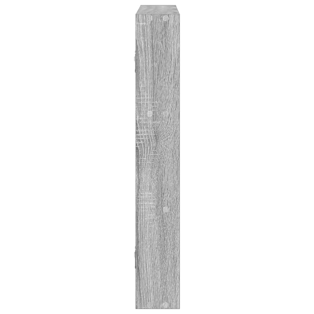 vidaXL Estantería de pared madera ingeniería gris Sonoma 43x9x60 cm