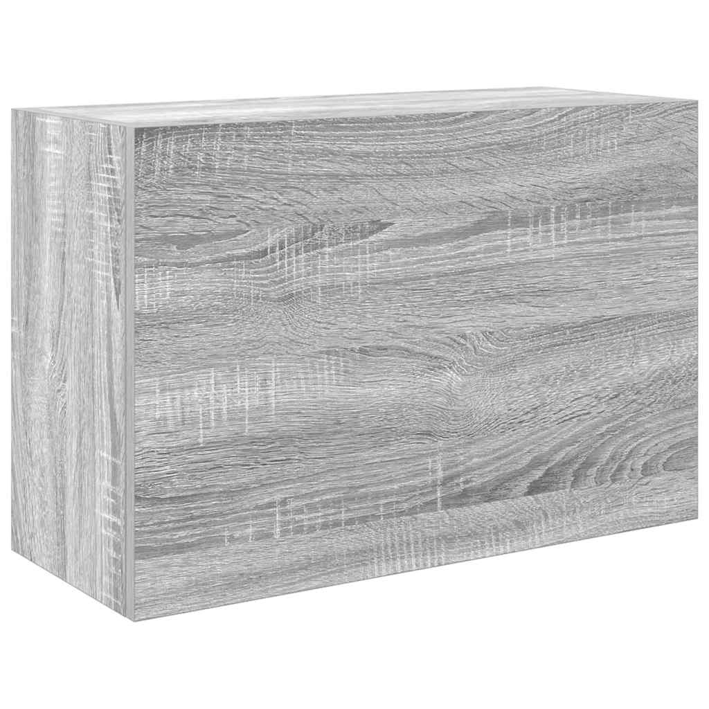 vidaXL Armario de pared baño madera ingeniería gris Sonoma 60x25x40 cm