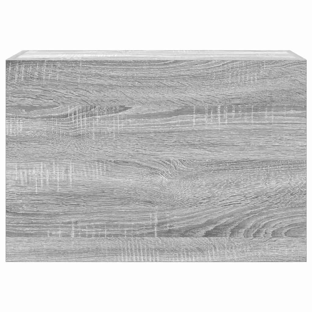 vidaXL Armario de pared baño madera ingeniería gris Sonoma 60x25x40 cm