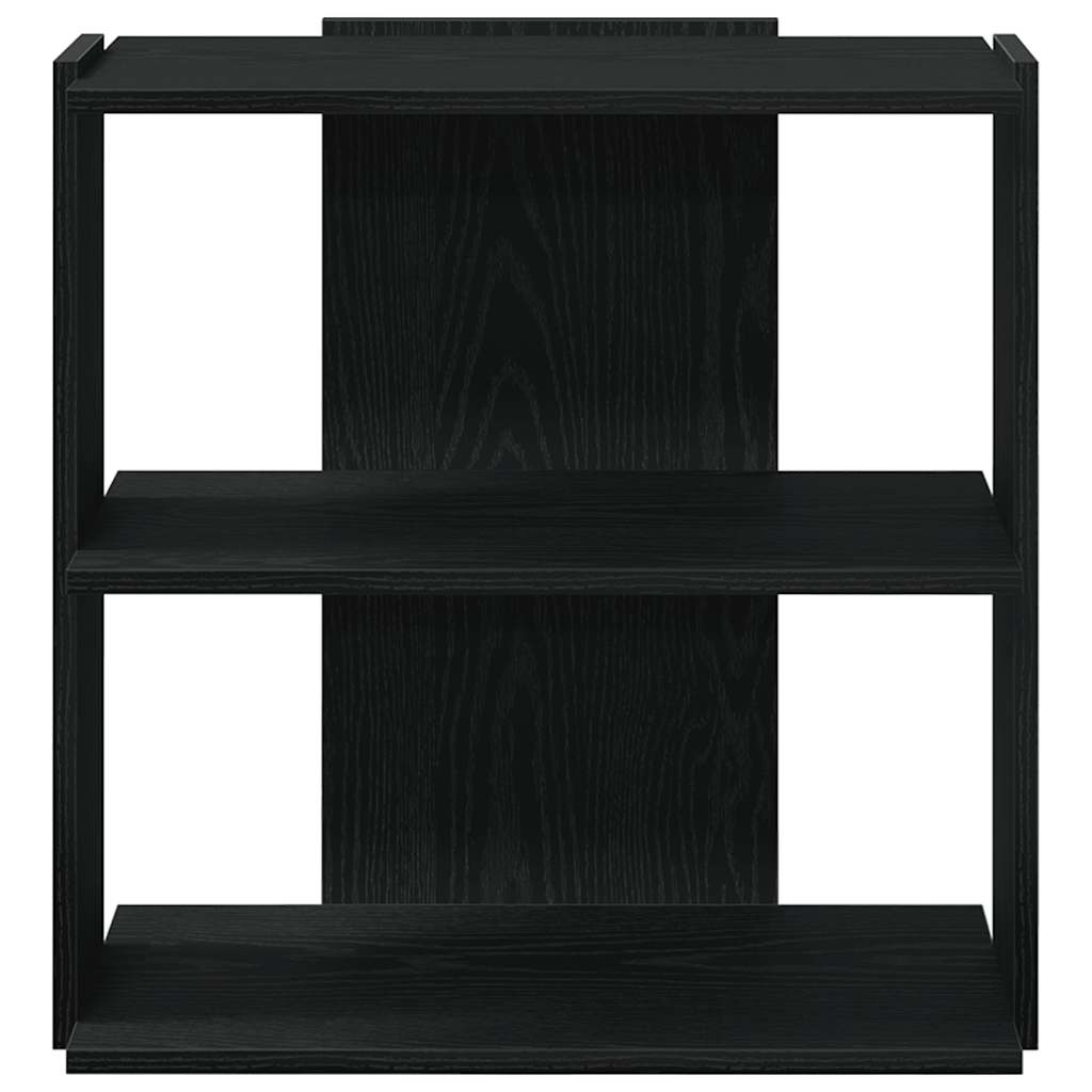 vidaXL Librería de 3 estantes madera de ingeniería negro 60x30x60 cm