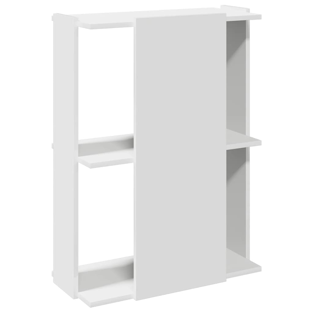 vidaXL Librería 3 niveles madera ingeniería blanco 60x30x80 cm