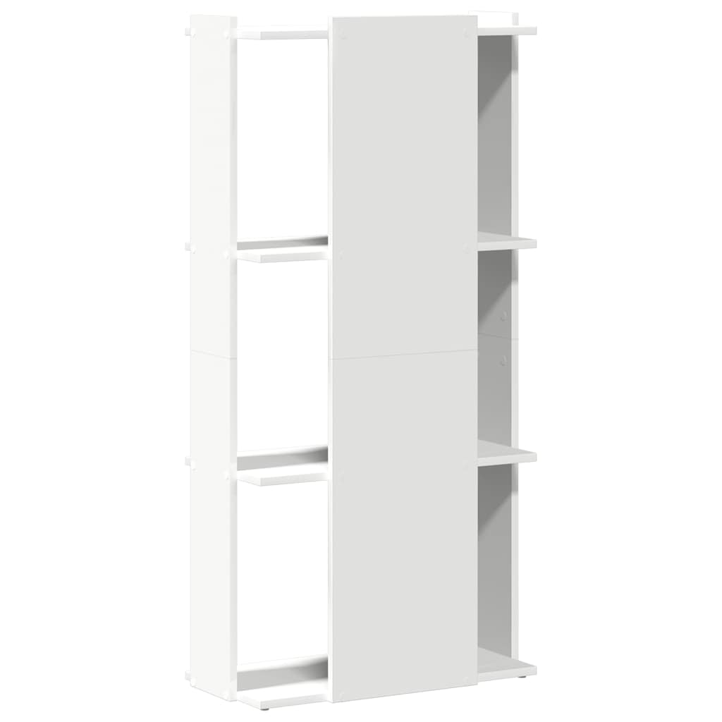 vidaXL Librería 3 niveles madera ingeniería blanco 60x30x120 cm