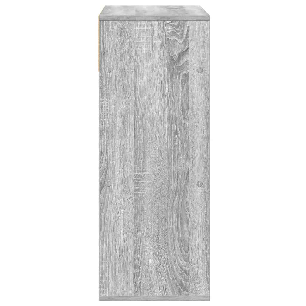 vidaXL Estantería madera de ingeniería color gris sonoma 66x31x80 cm