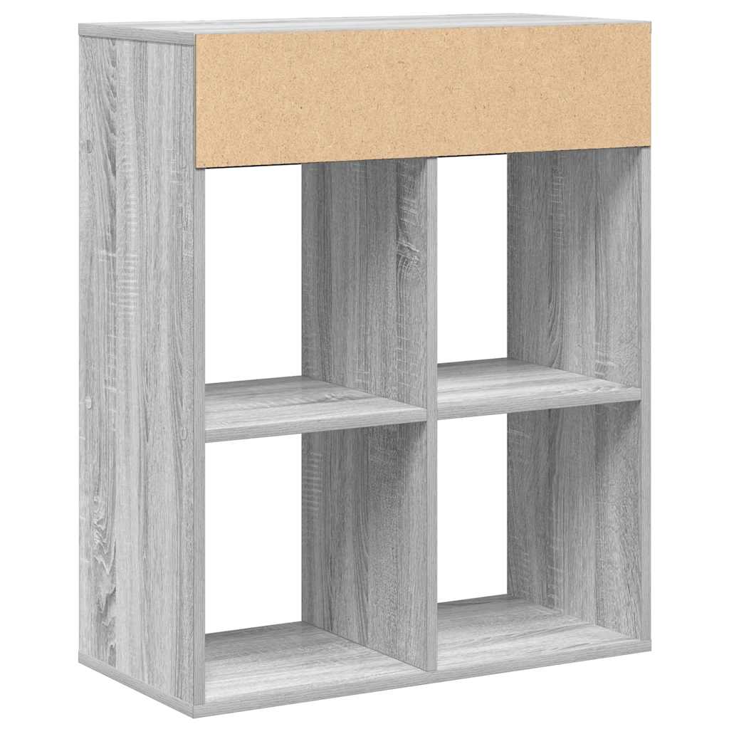 vidaXL Estantería madera de ingeniería color gris sonoma 66x31x80 cm