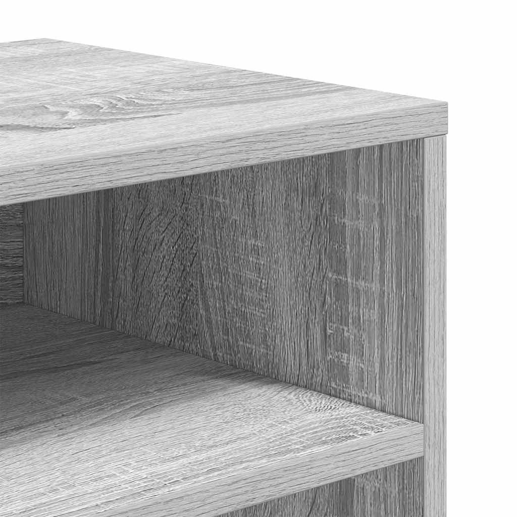 vidaXL Estantería madera de ingeniería color gris sonoma 66x31x80 cm