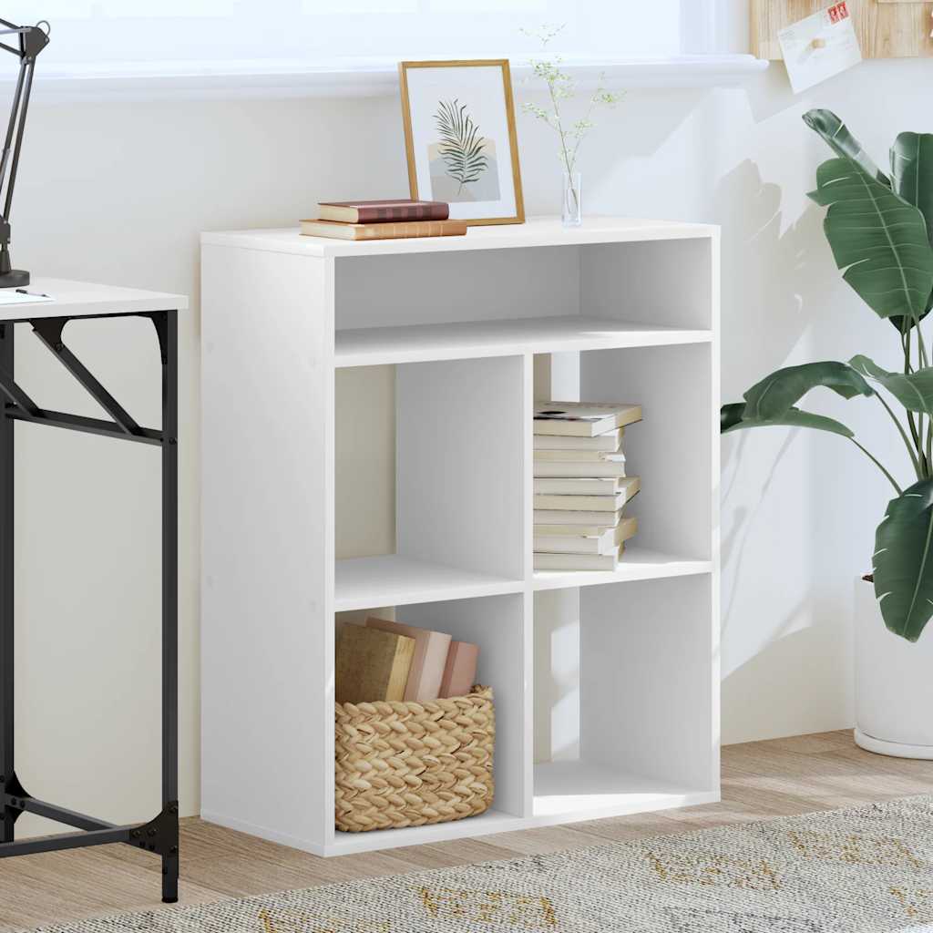 vidaXL Estantería librería madera contrachapada blanco 66x31x80 cm