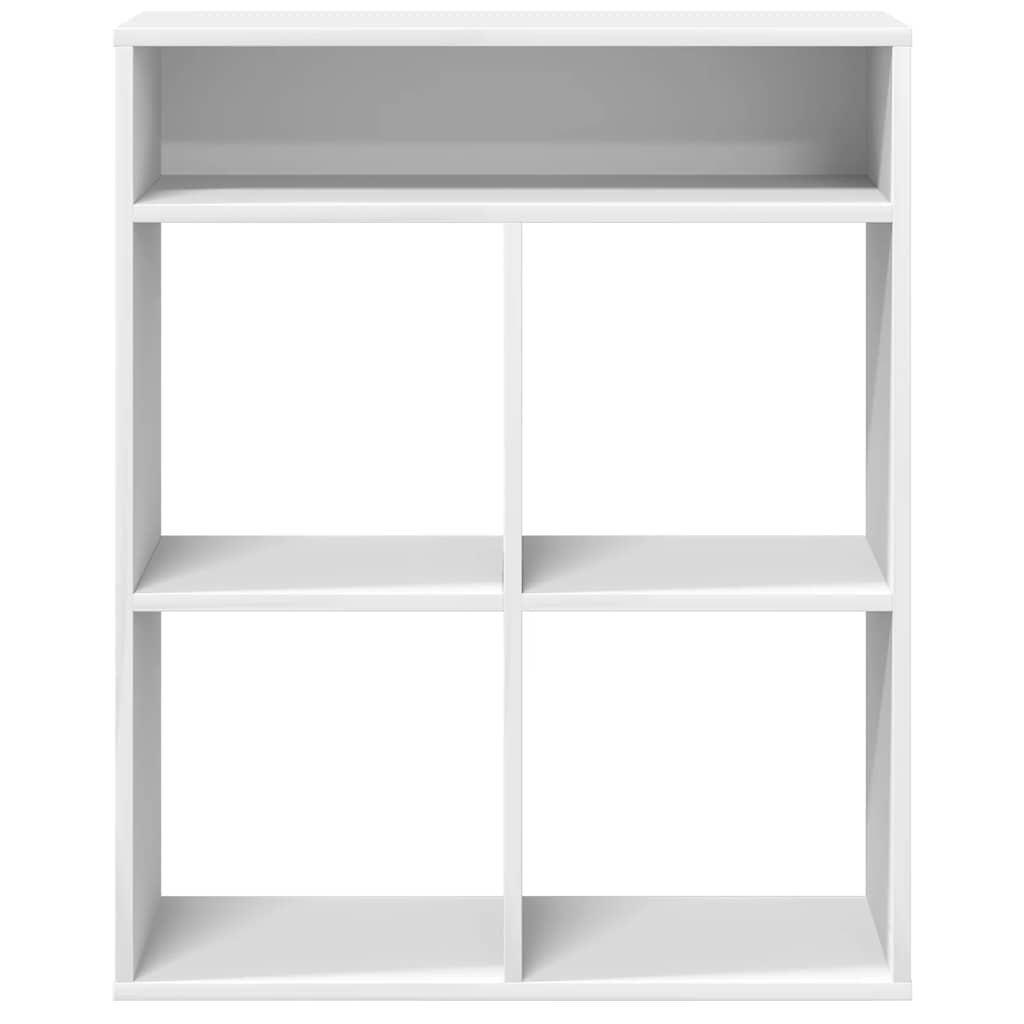 vidaXL Estantería librería madera contrachapada blanco 66x31x80 cm