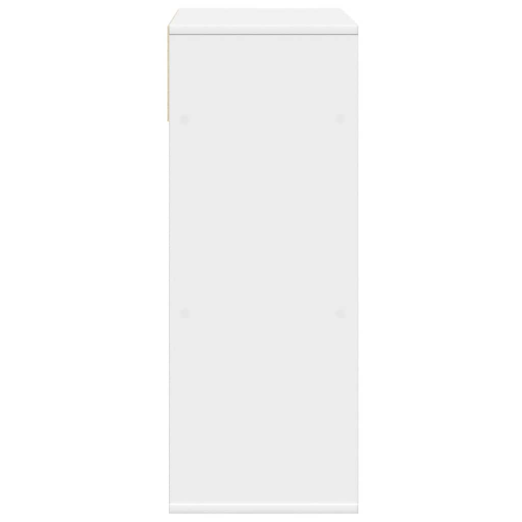 vidaXL Estantería librería madera contrachapada blanco 66x31x80 cm