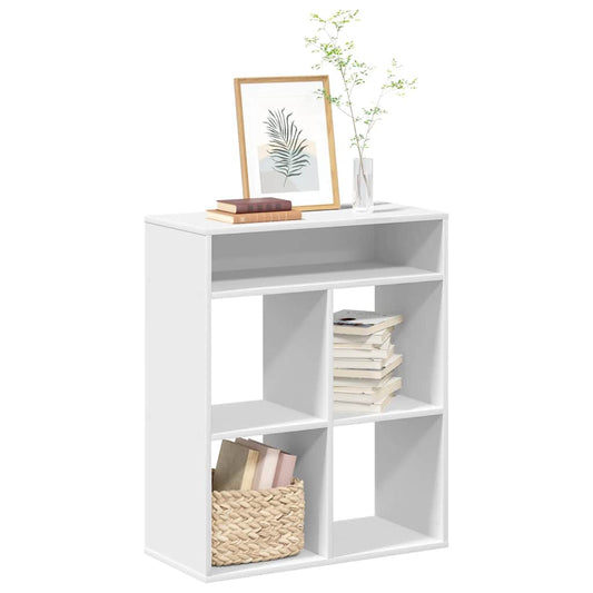 vidaXL Estantería librería madera contrachapada blanco 66x31x80 cm