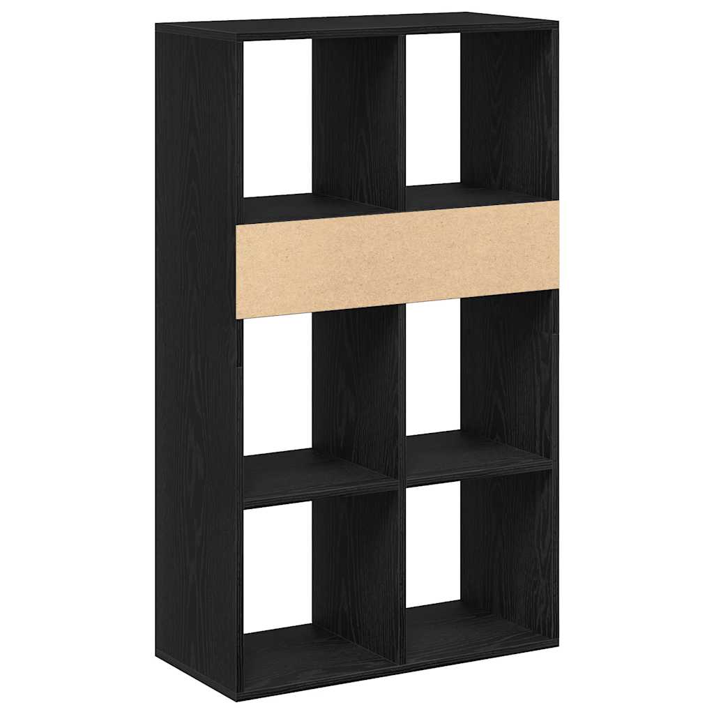 vidaXL Estantería madera ingeniería negra 66x31x112 cm