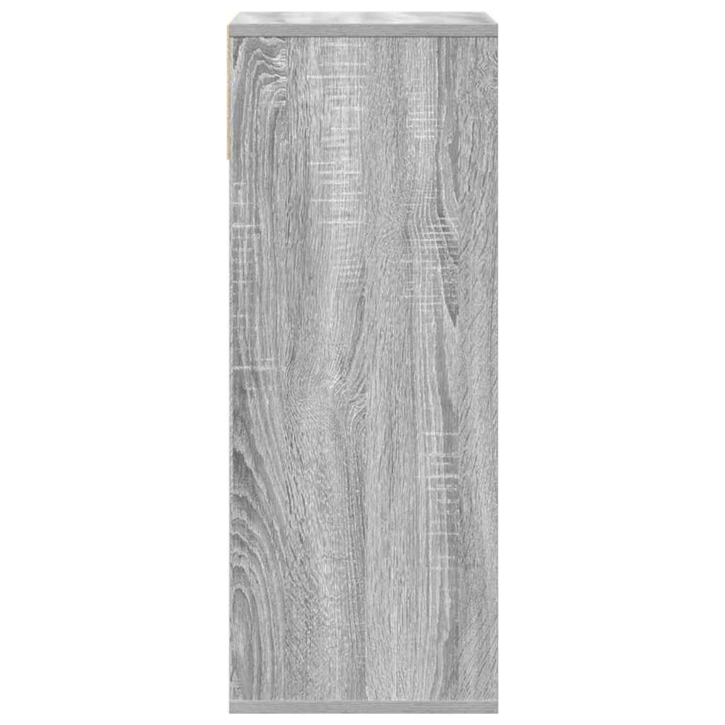 vidaXL Estantería madera de ingeniería color gris sonoma 34x31x80 cm