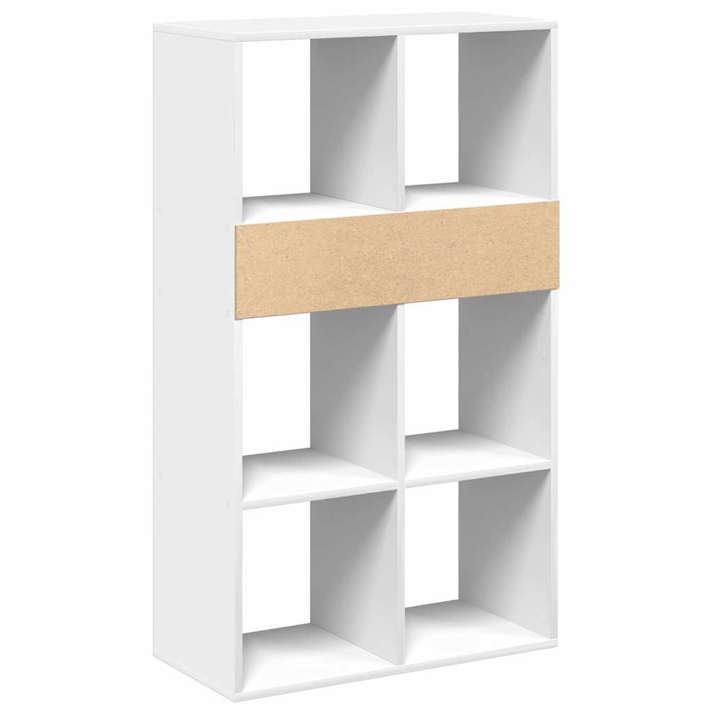 vidaXL Estantería de madera contrachapada blanco 66x31x112 cm