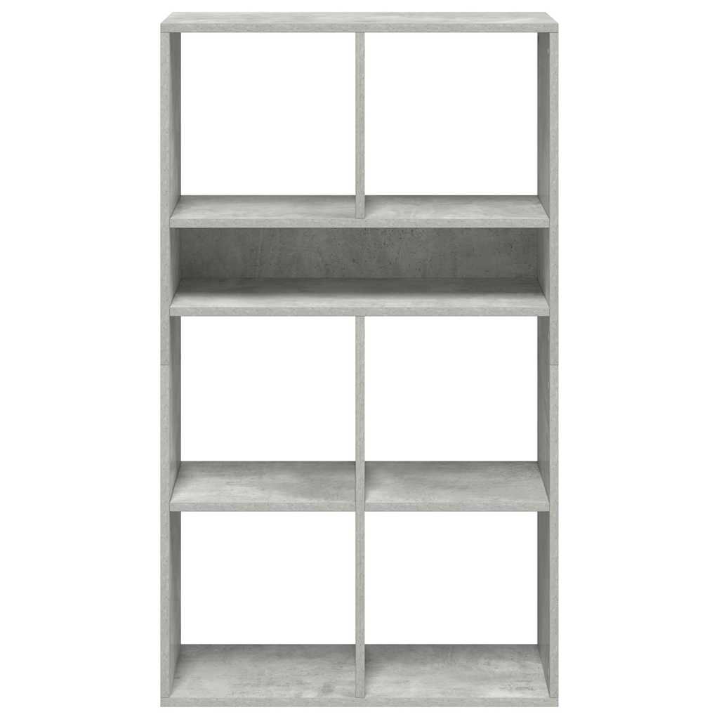 vidaXL Estantería madera ingeniería gris hormigón 66x31x112 cm